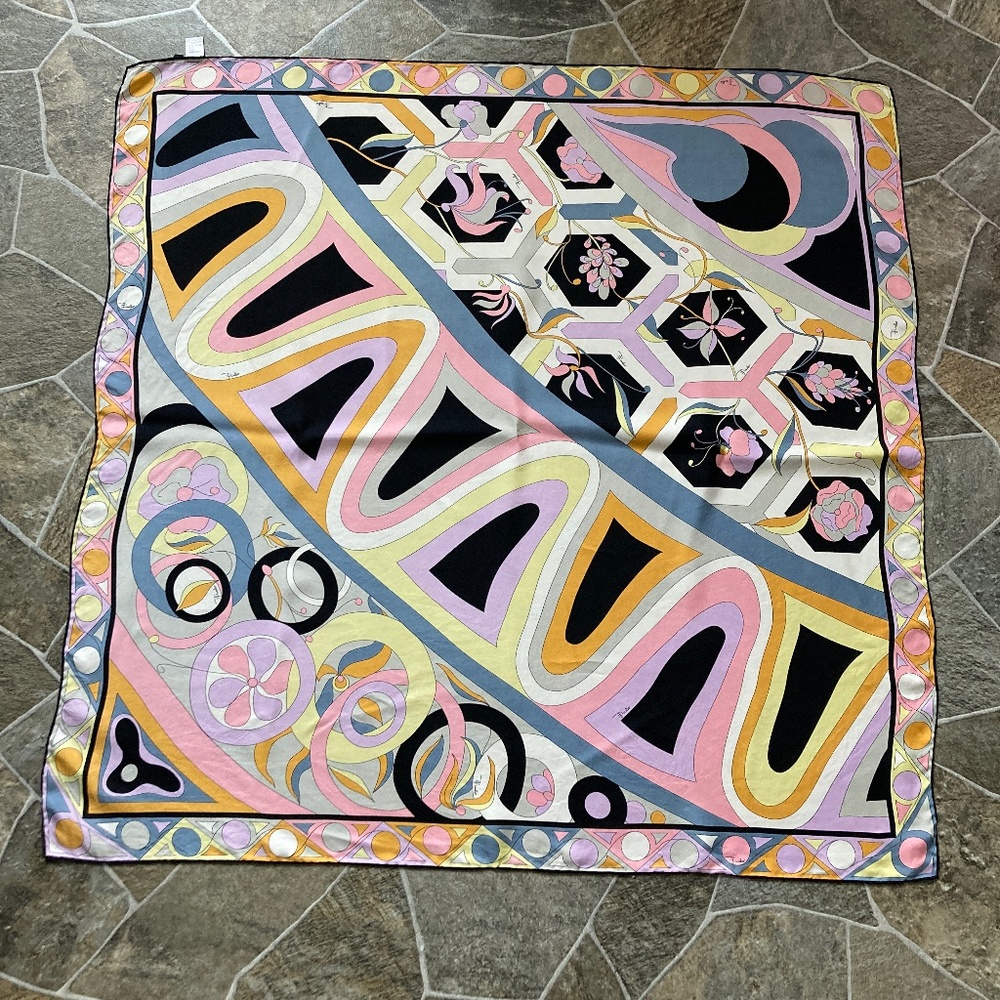Emilio Pucci Silk Scarf 34”